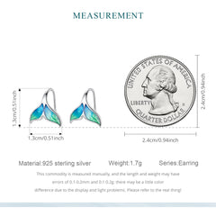 Sylvory 925 Sterling Silver Mermaid Tail Earring