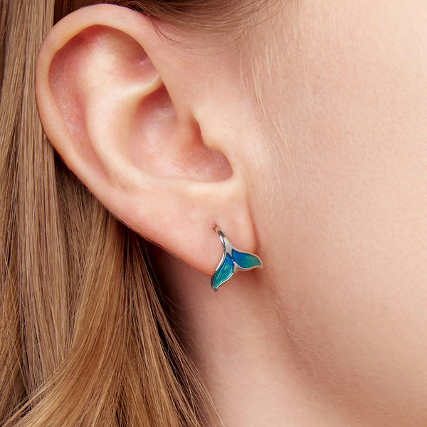 Sylvory 925 Sterling Silver Mermaid Tail Earring