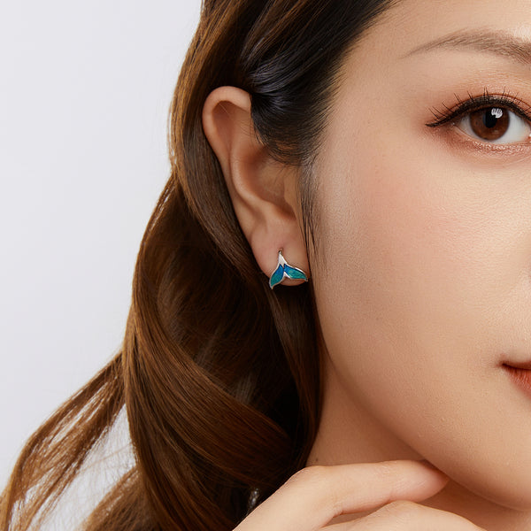 Sylvory 925 Sterling Silver Mermaid Tail Earring