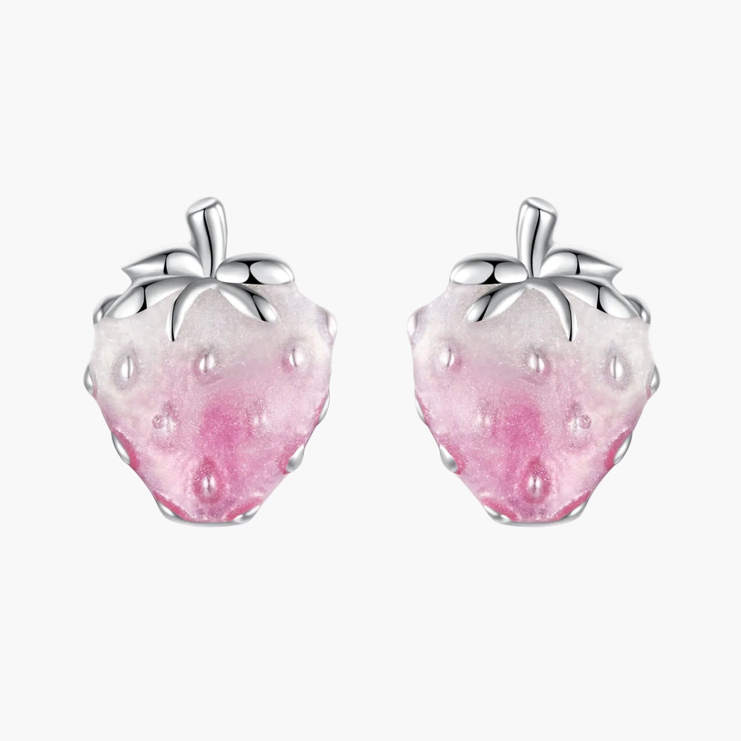 Sylvory 925 Sterling Silver Strawberry Studs