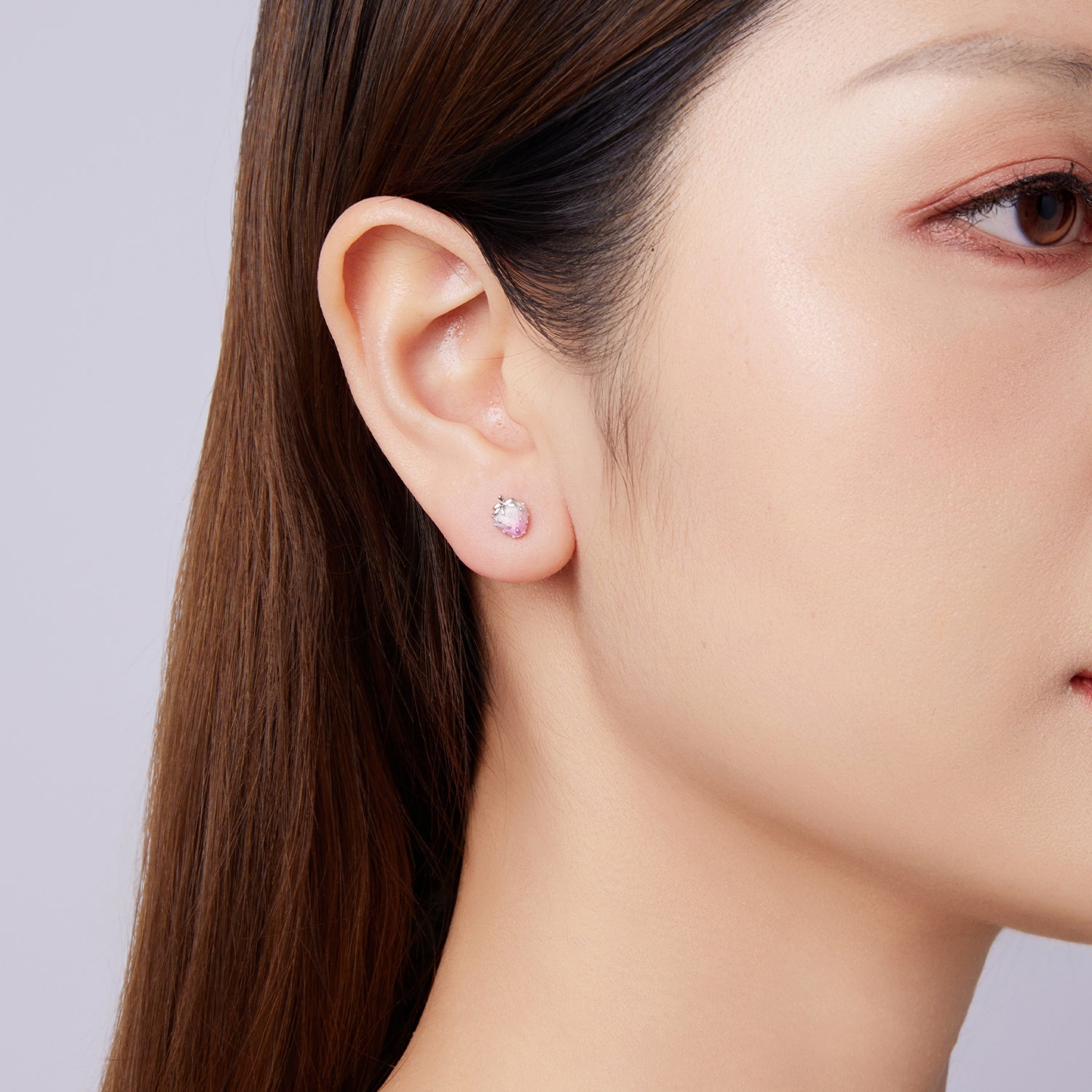 Sylvory 925 Sterling Silver Strawberry Studs