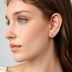 Sylvory 925 Sterling Silver Signature X Studs