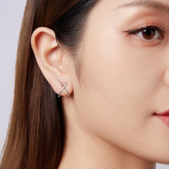 Sylvory 925 Sterling Silver Signature X Studs