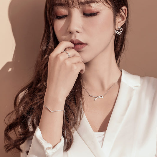 Silver Vortex Link Bracelet