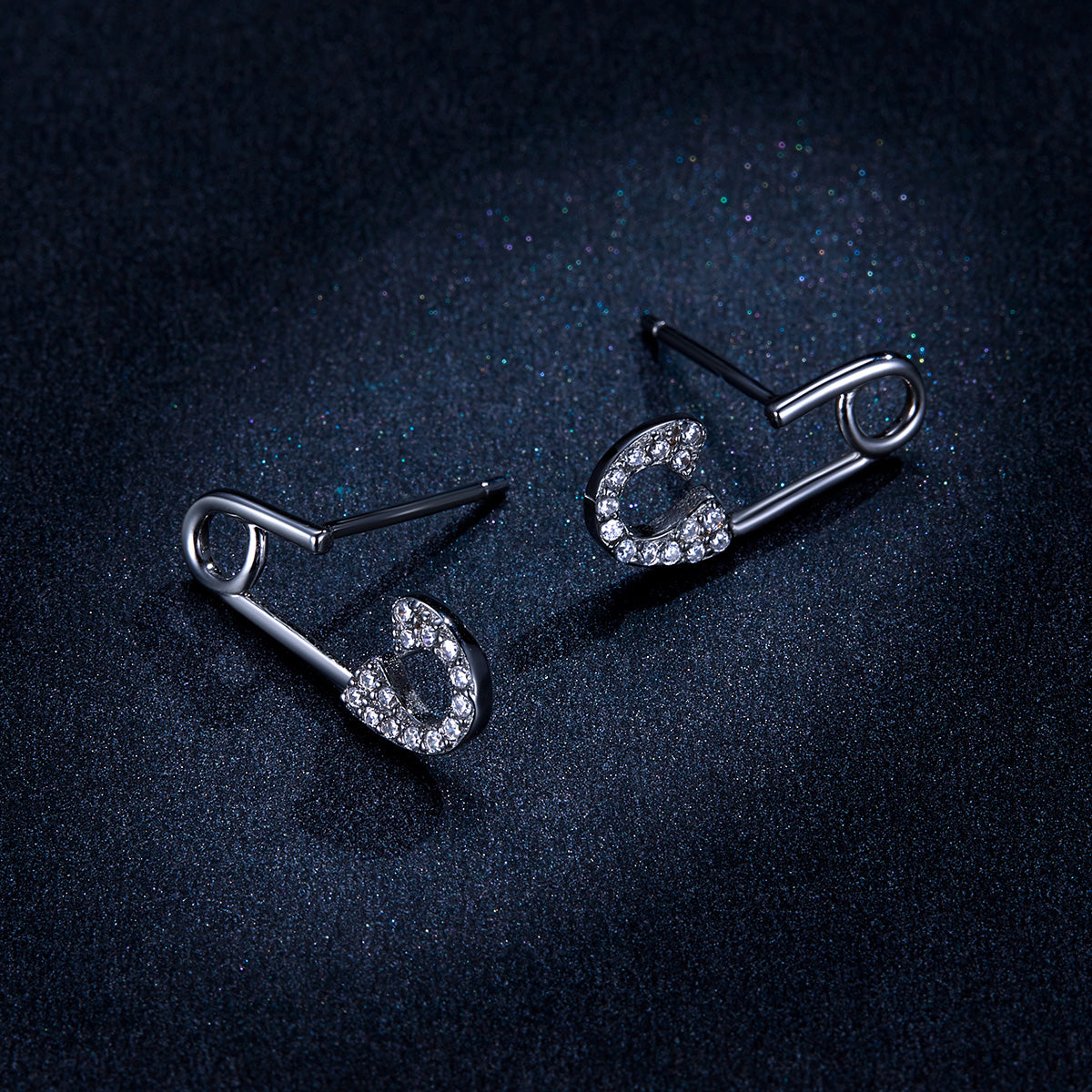 Sylvory 925 Sterling Silver Safety Pin Studs