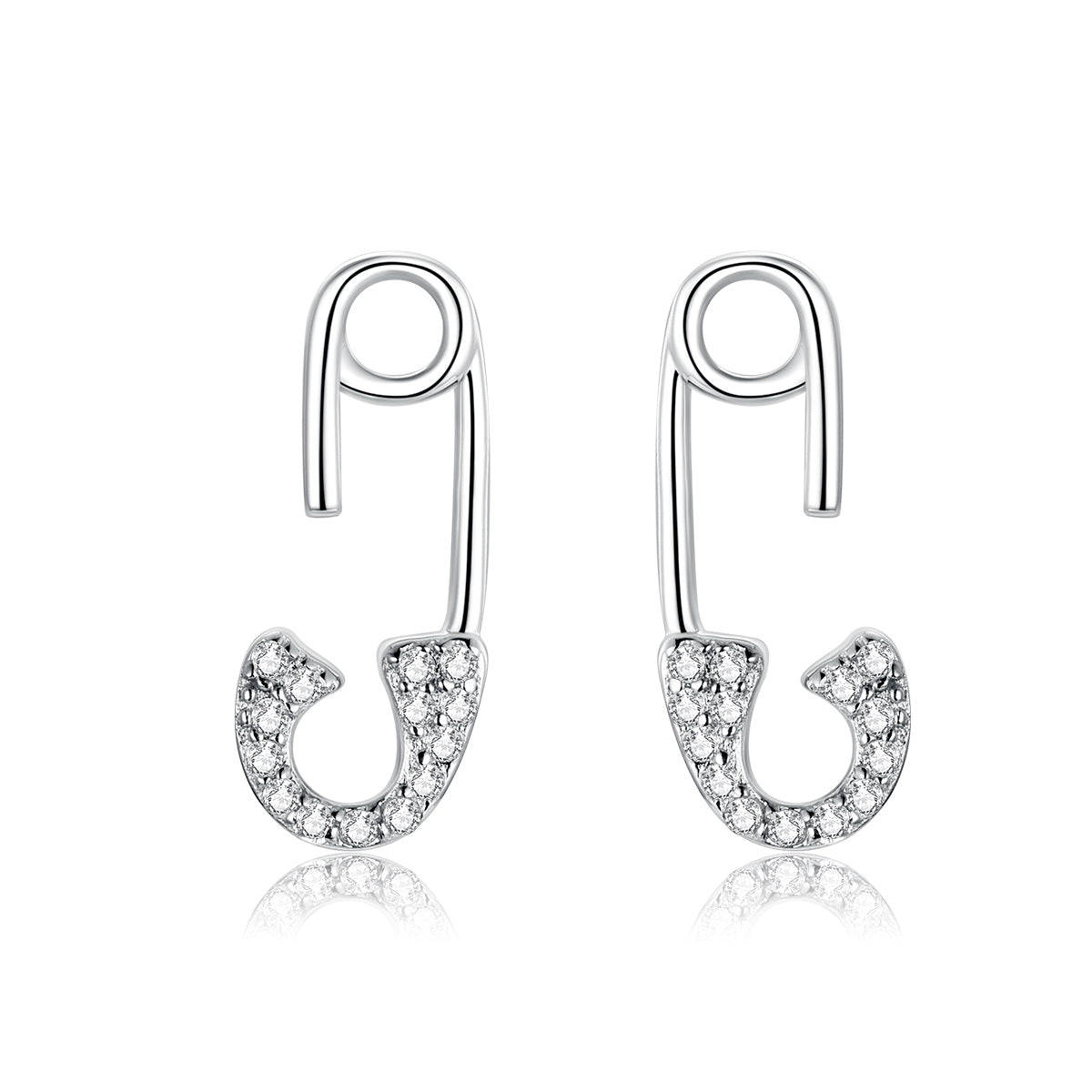 Sylvory 925 Sterling Silver Safety Pin Studs