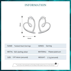 Sylvory 925 Sterling Silver Heart Halo Studs