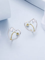 Silver Love's Anchor Earrings