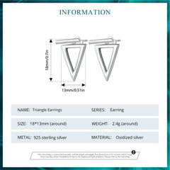 Sylvory 925 Sterling Silver Dash of Geometry Earring