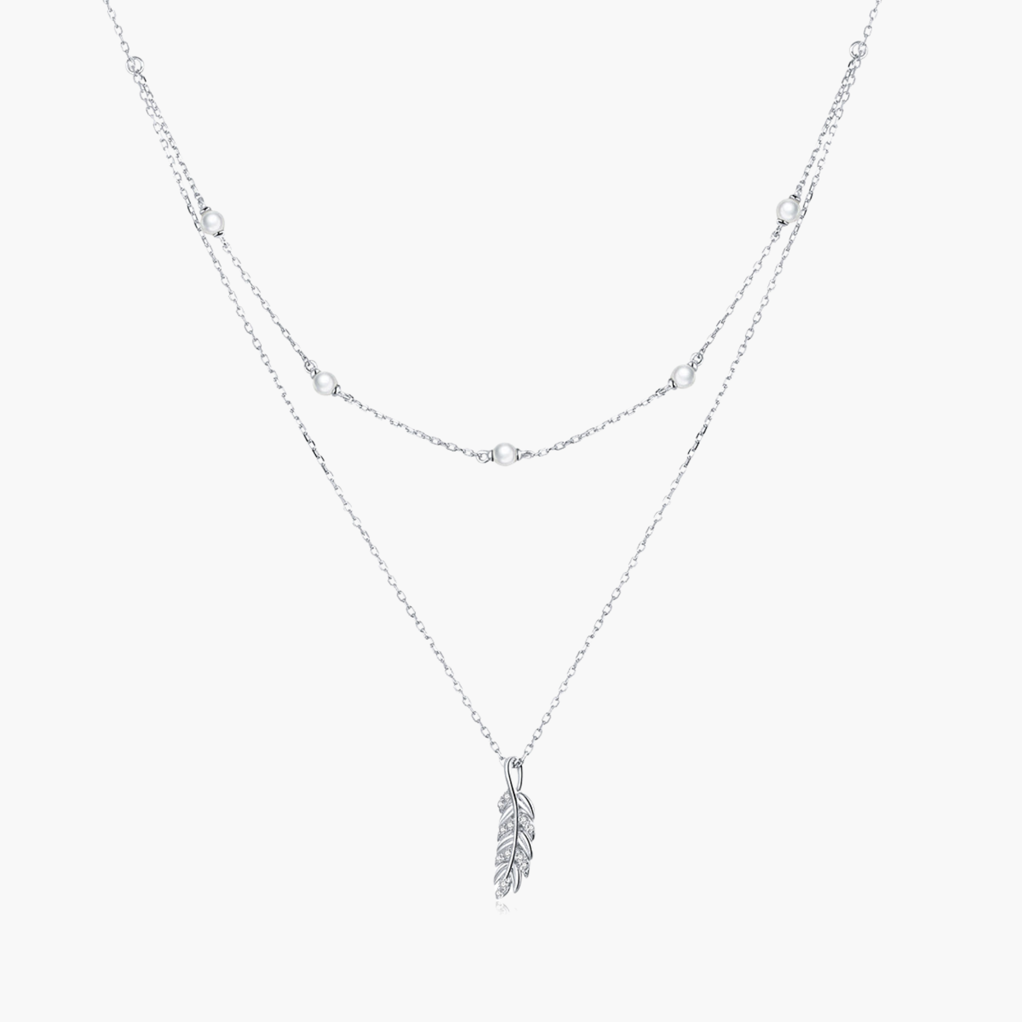 Silver Nature's Bounty Layered Necklace Main image