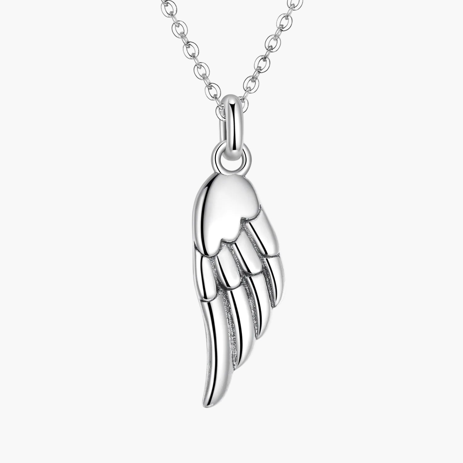 Silver Wing of Grace Necklace Main image
