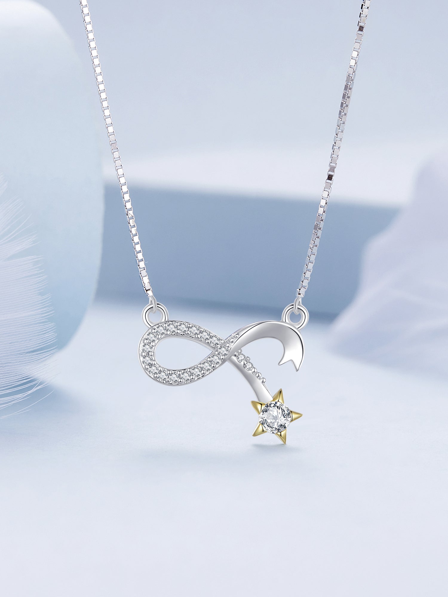 Sylvory 925 Sterling Silver Meteorite Majesty Necklace