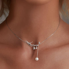 Sylvory 925 Sterling Silver Bloom and Luster Necklace