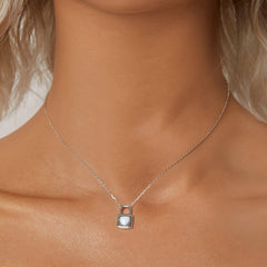 Sylvory 925 Sterling Silver Heart Lock Necklace