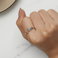 Sylvory 925 Sterling Silver Tulip Bloom Ring