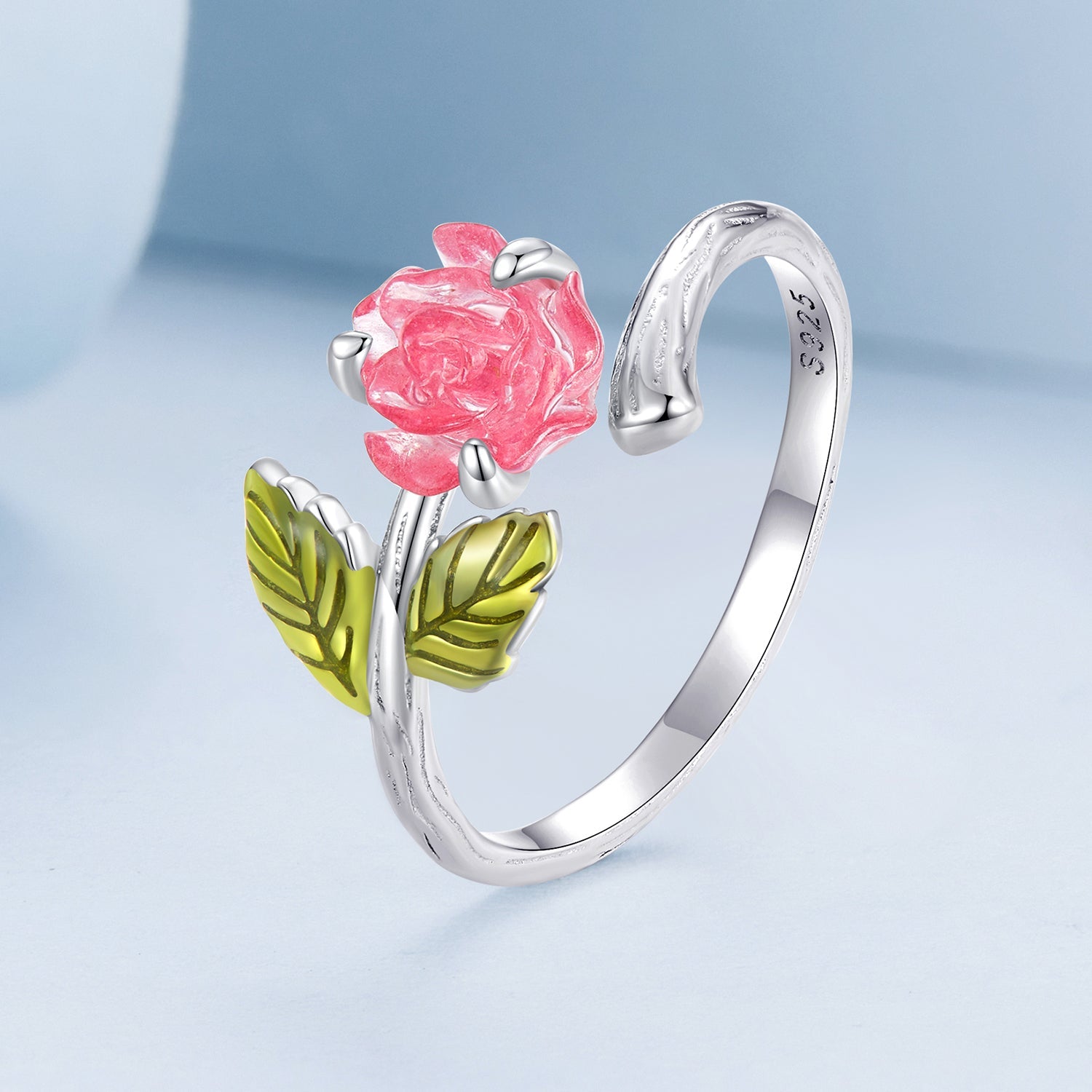 Sylvory 925 Sterling Silver Rose UV Magic Ring