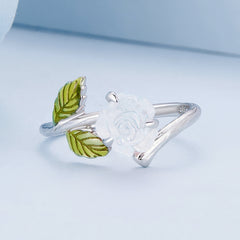 Silver Rose UV Magic Ring