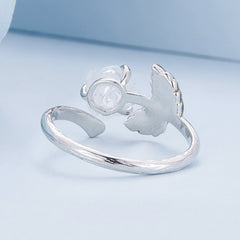 Sylvory 925 Sterling Silver Rose UV Magic Ring