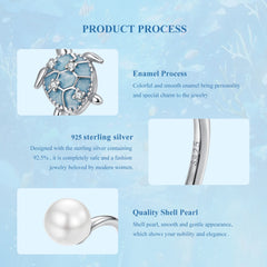 Sylvory 925 Sterling Silver Turtle of Fortune Ring