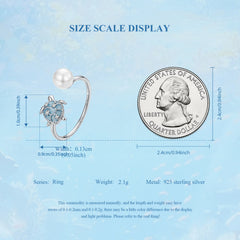 Sylvory 925 Sterling Silver Turtle of Fortune Ring
