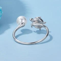 Sylvory 925 Sterling Silver Turtle of Fortune Ring
