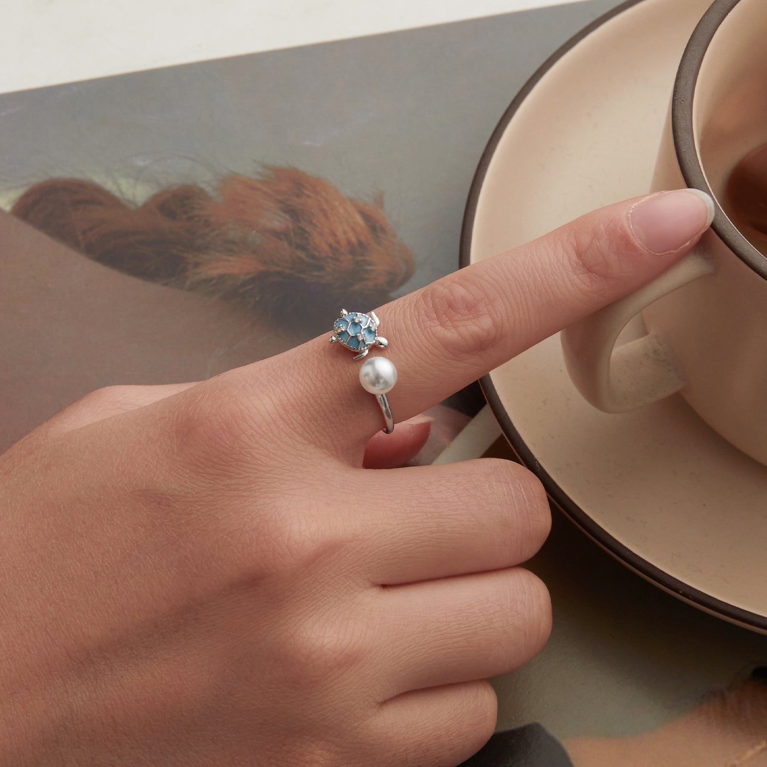 Sylvory 925 Sterling Silver Turtle of Fortune Ring