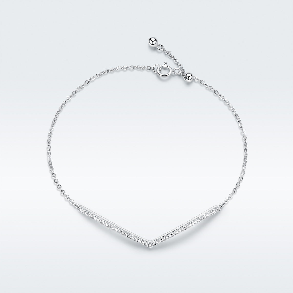 Silver Vortex Link Bracelet