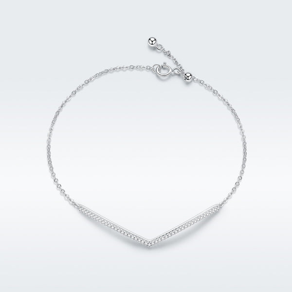 Silver Vortex Link Bracelet