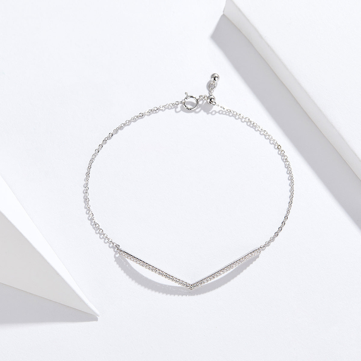 Silver Vortex Link Bracelet