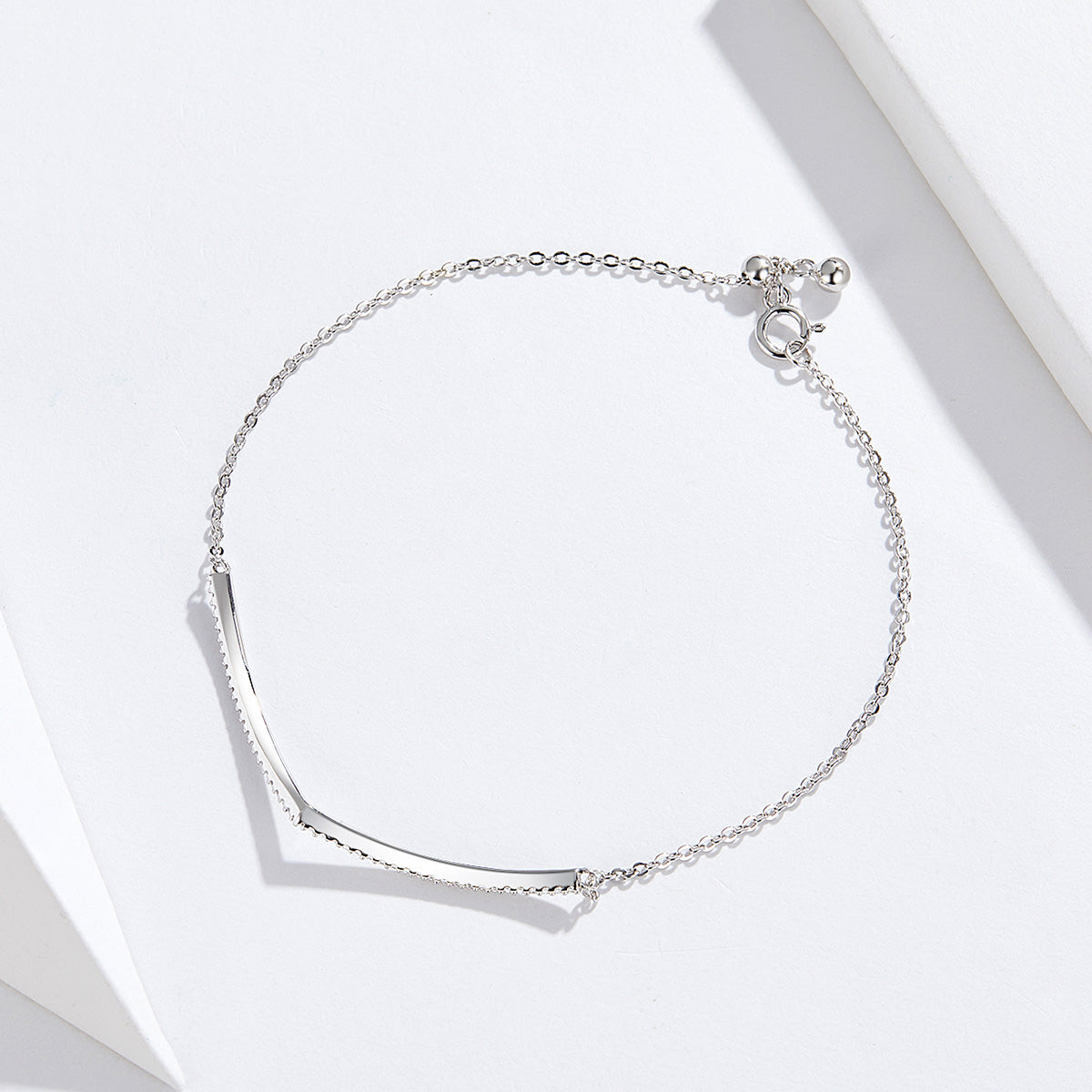 Silver Vortex Link Bracelet
