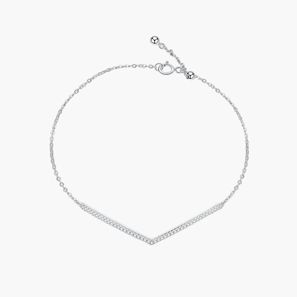 Silver Vortex Link Bracelet in 925 Sterling Silver by Sylvory