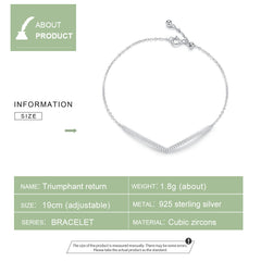 Silver Vortex Link Bracelet