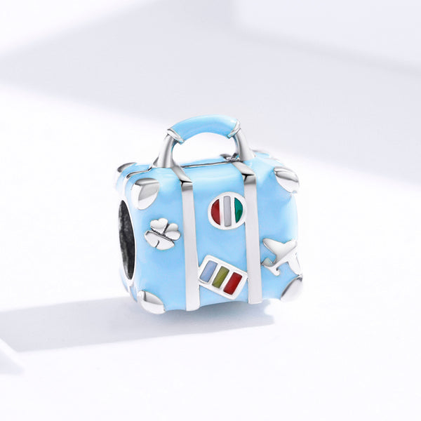 Silver Wanderlust Briefcase Charm