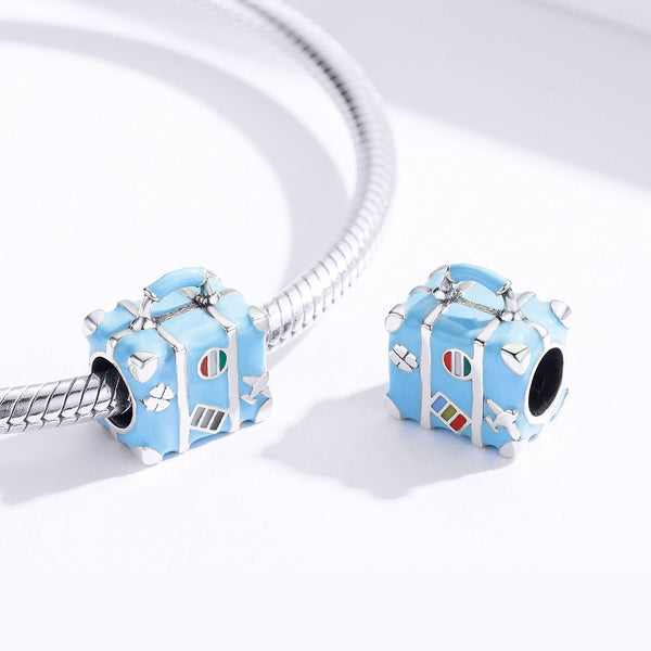 Silver Wanderlust Briefcase Charm