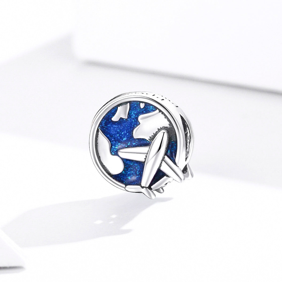 Sylvory 925 Sterling Silver Round the World Charm