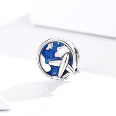 Sylvory 925 Sterling Silver Round the World Charm