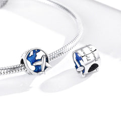 Sylvory 925 Sterling Silver Round the World Charm