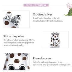 Sylvory 925 Sterling Silver Jiffy the Giraffe Charm