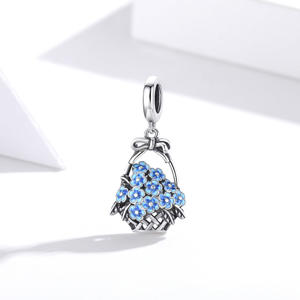Sylvory 925 Sterling Silver Bloom Basket Charm