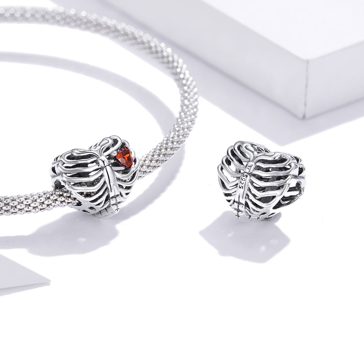 Sylvory 925 Sterling Silver Anatomy of Love Charm