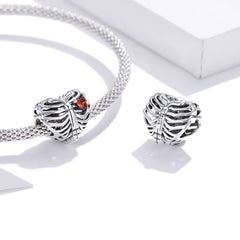 Sylvory 925 Sterling Silver Anatomy of Love Charm