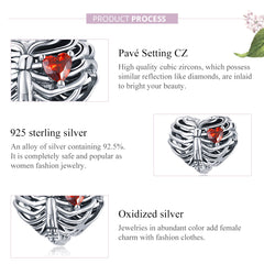 Sylvory 925 Sterling Silver Anatomy of Love Charm