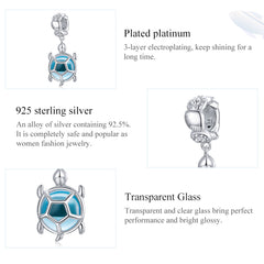 Sylvory 925 Sterling Silver Turtle of Fortune Charm