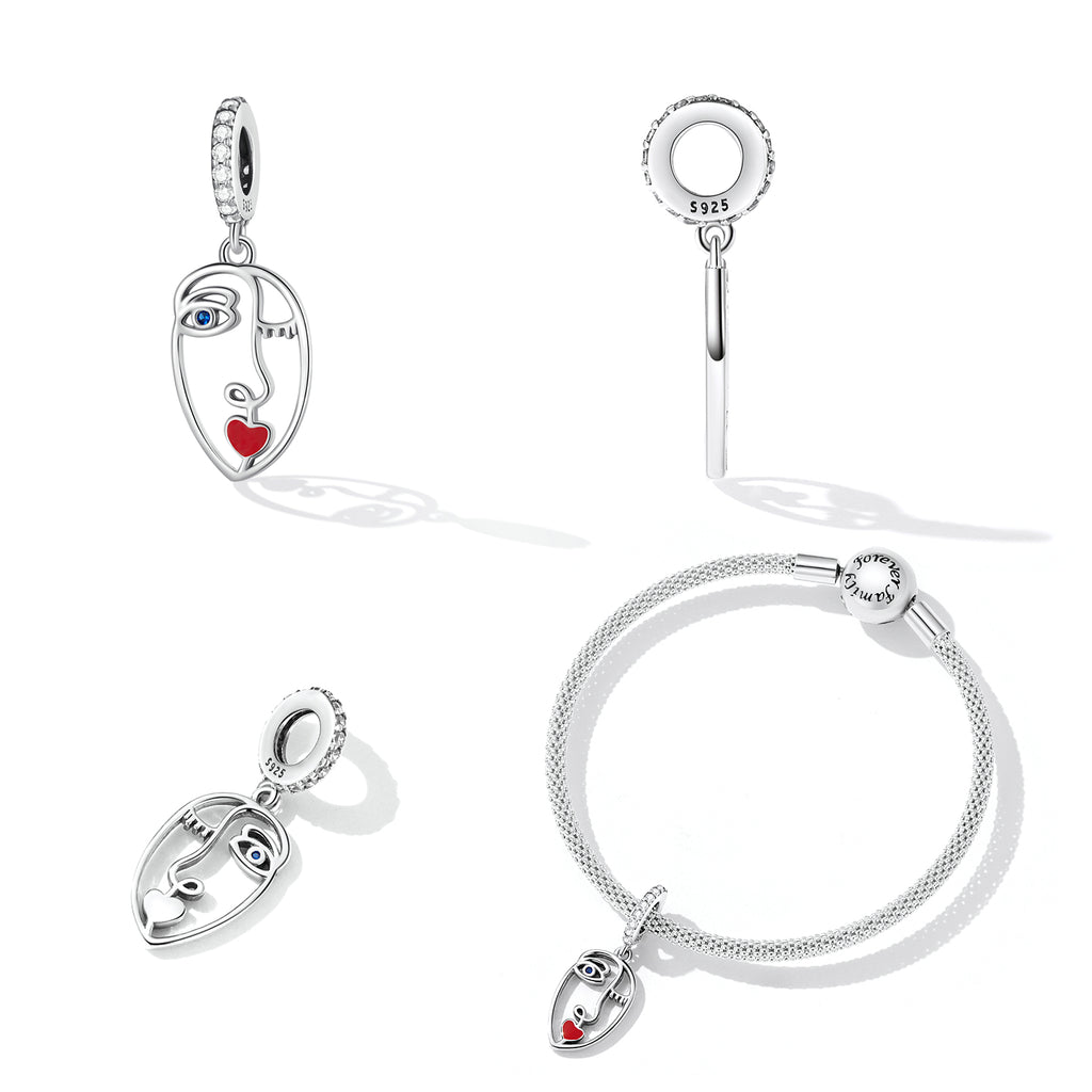 Sylvory 925 Sterling Silver Sass Mode Charm