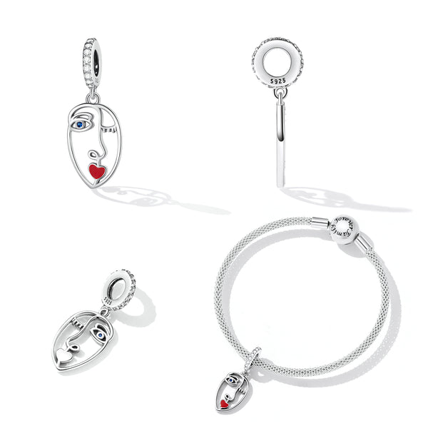 Sylvory 925 Sterling Silver Sass Mode Charm