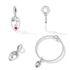 Sylvory 925 Sterling Silver Sass Mode Charm
