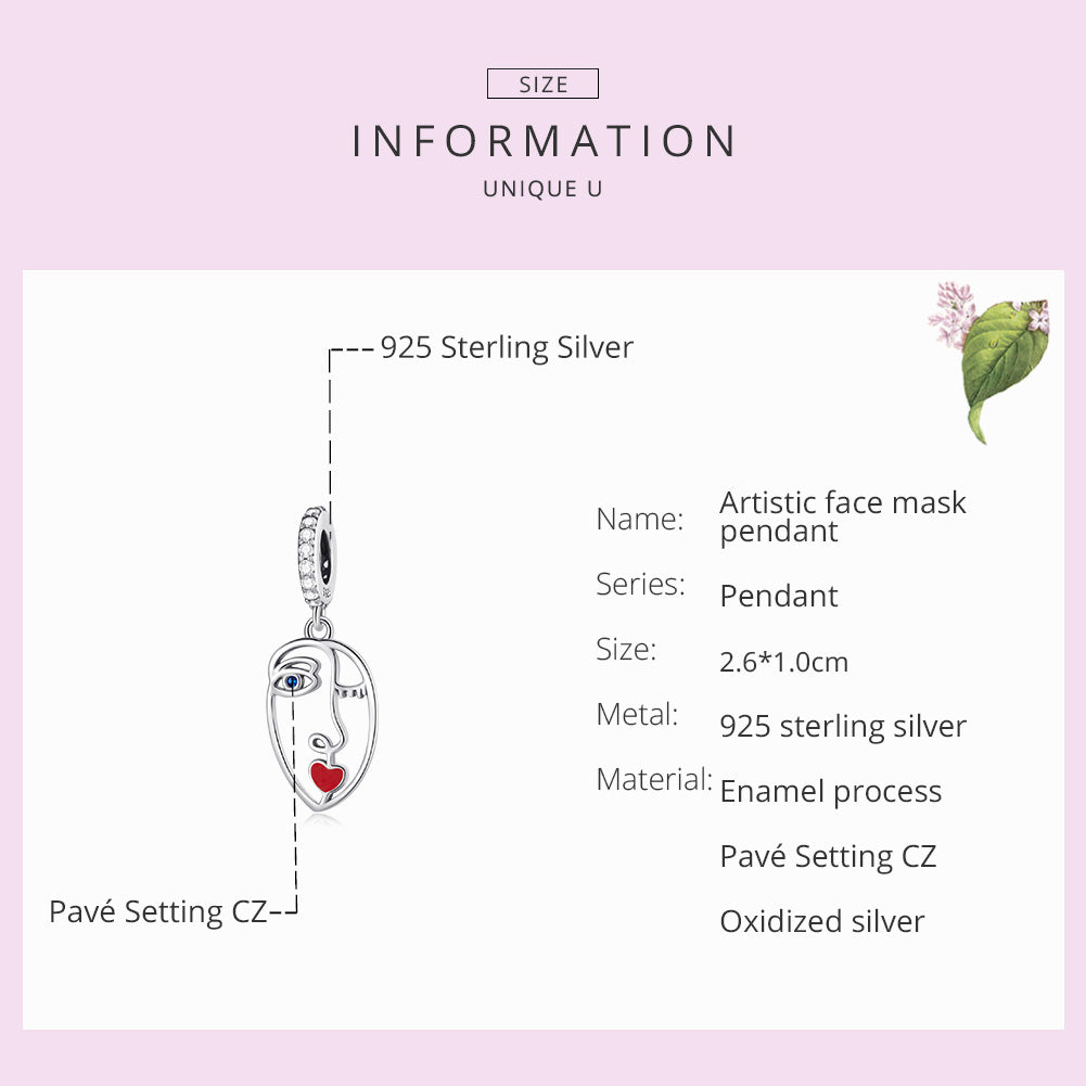 Sylvory 925 Sterling Silver Sass Mode Charm