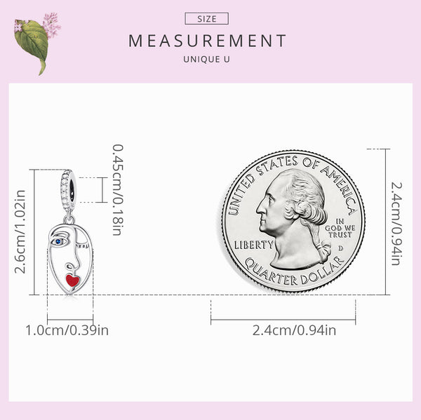 Sylvory 925 Sterling Silver Sass Mode Charm