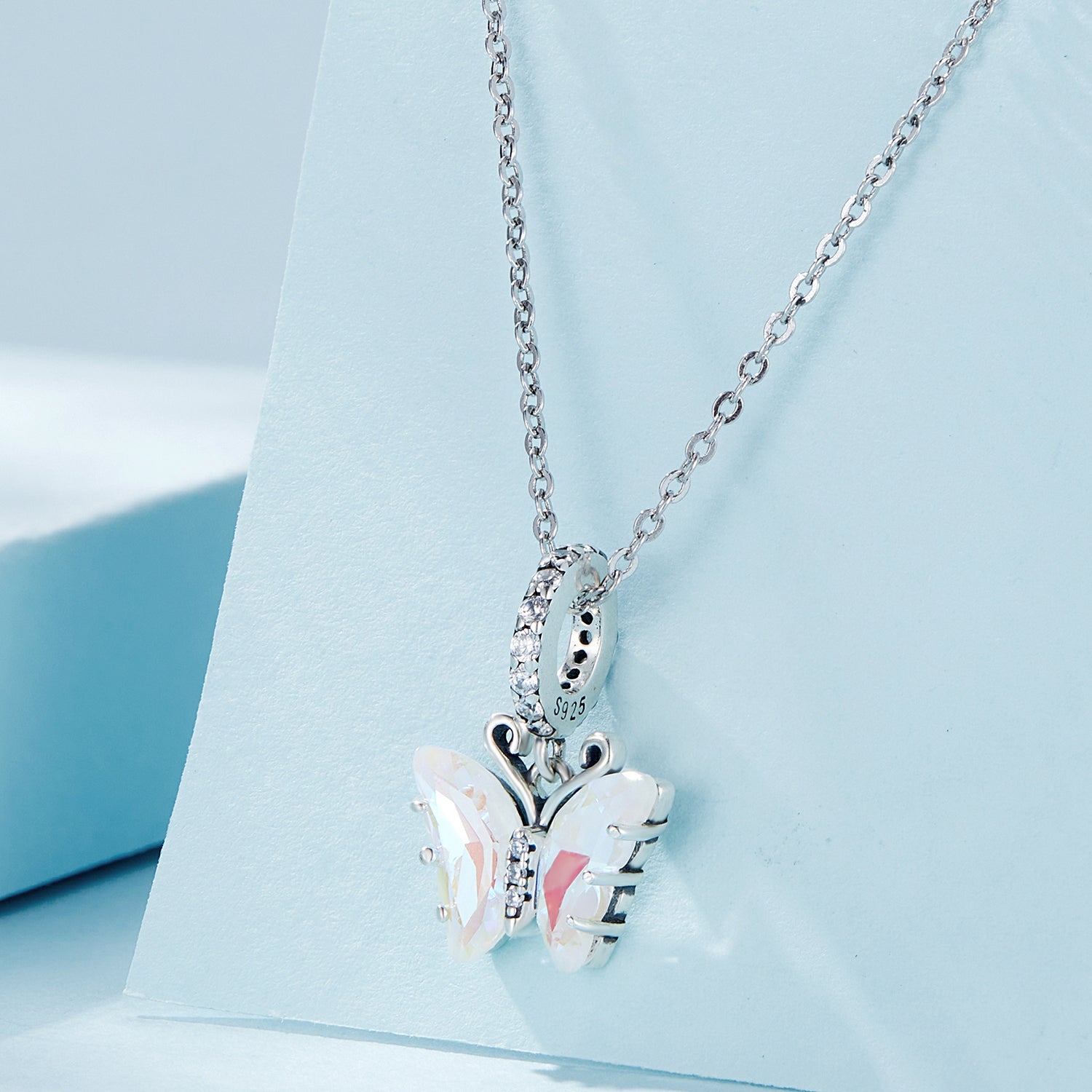 Sylvory 925 Sterling Silver Lustrous Butterfly Charm