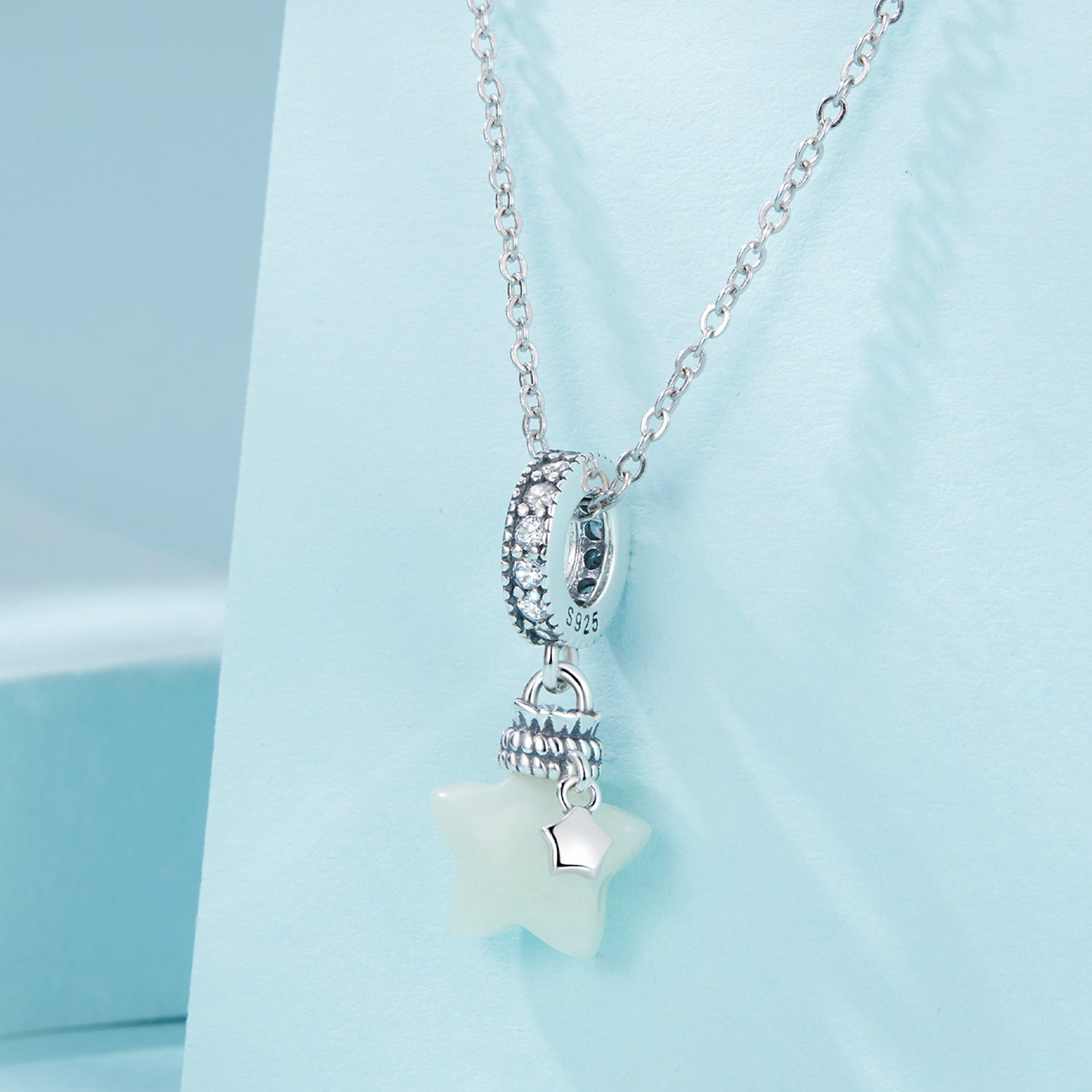 Sylvory 925 Sterling Silver Starlight Glow Charm